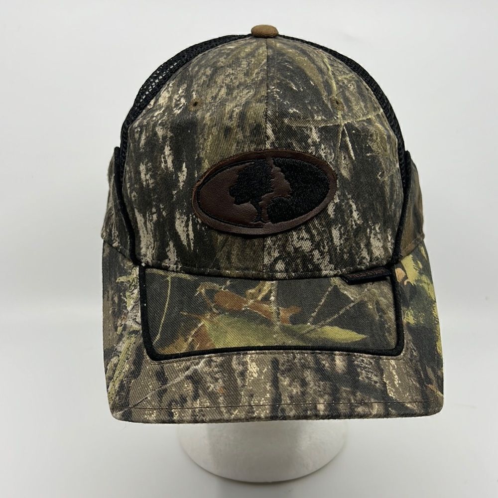Mossy Oak Camouflage Hat Hunt Woodland Camo Fish Baseball hook & loop Backstrap